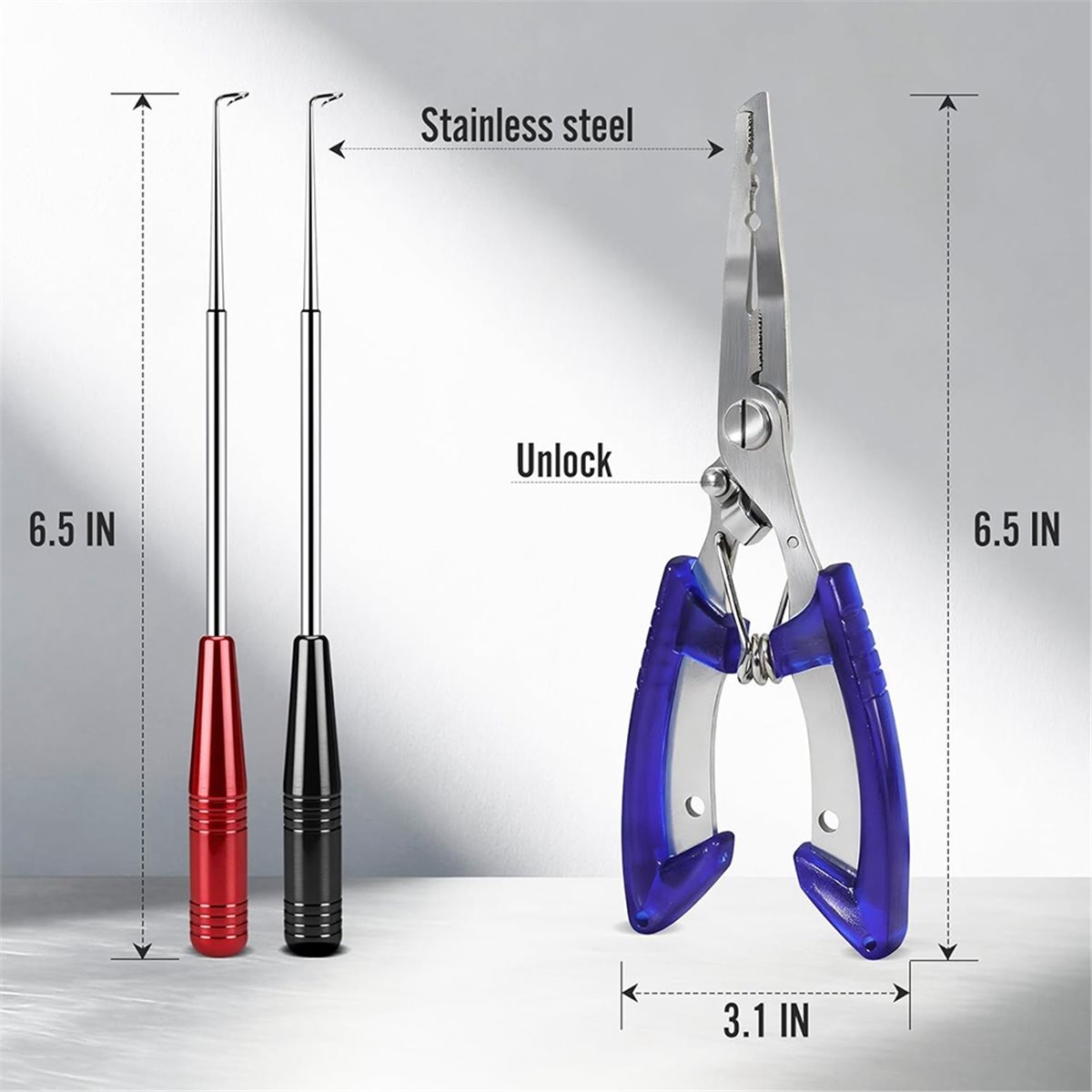 Fishing Hook Stainless Steel - Kit d'outils de pêche T34C :