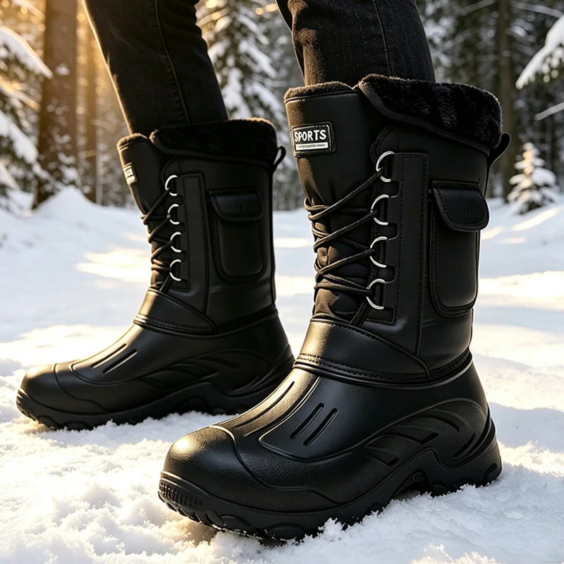 Fishing Hook - Bottes d'hiver pour hommes, chaussures de