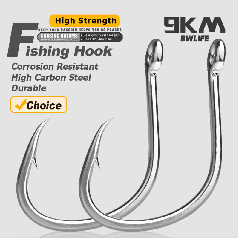 Fishing Hook Barbless - Hameçons de pêche 9KM, appâts vivants