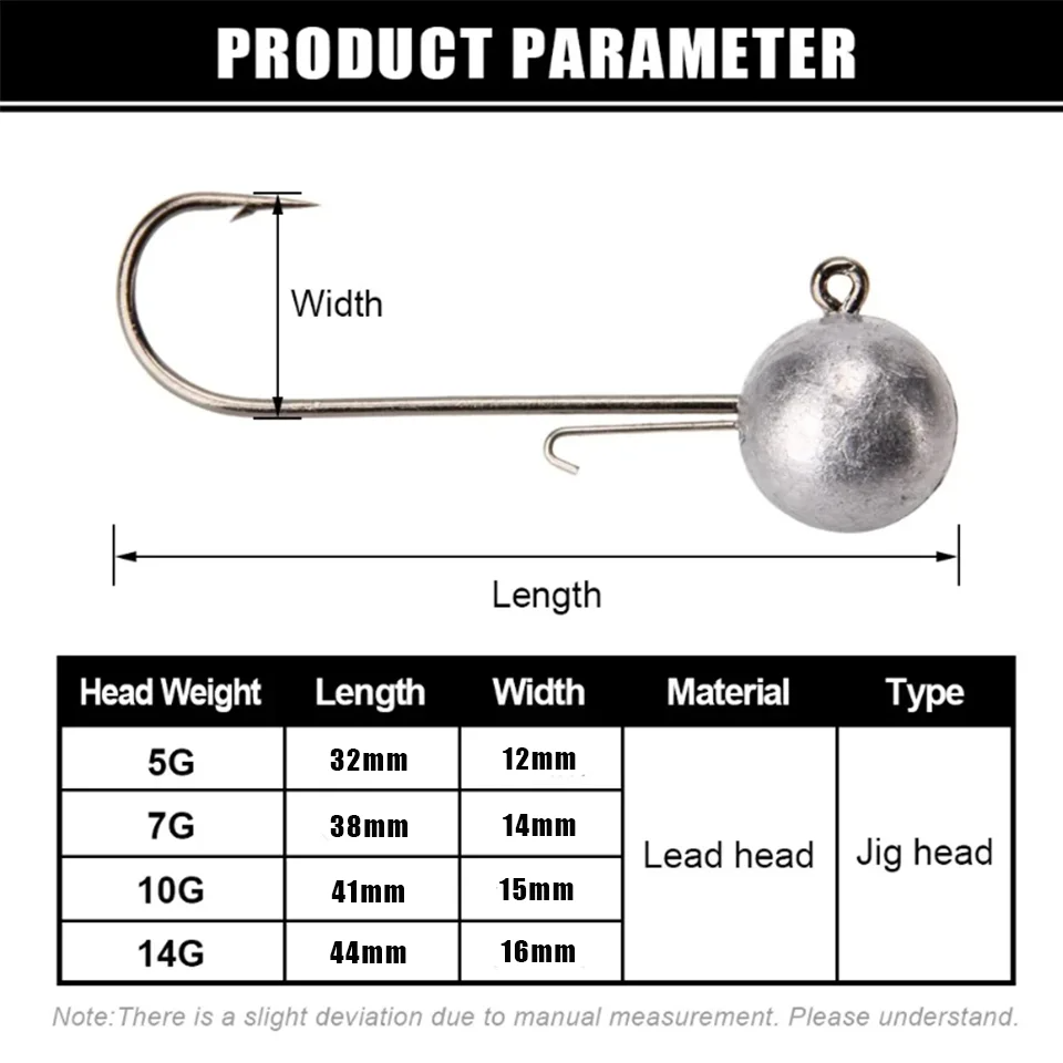 Lot de 4 hameçons de pêche en  - Fishing Hook Jig avis et prix