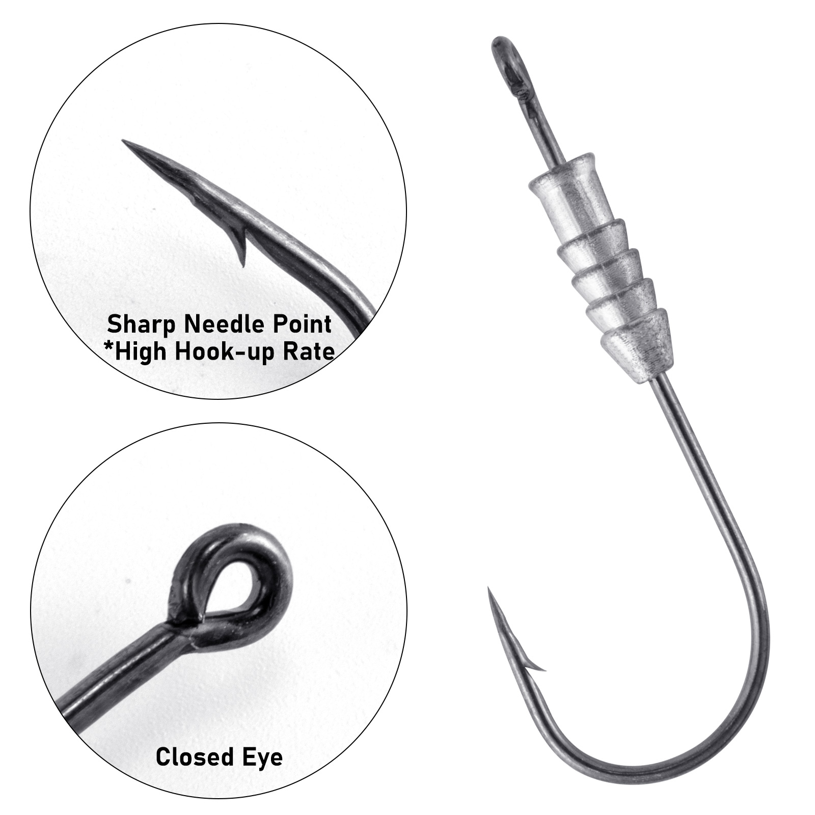 5/10 pièces crochets de ver le - Fishing Hook Offset avis et prix