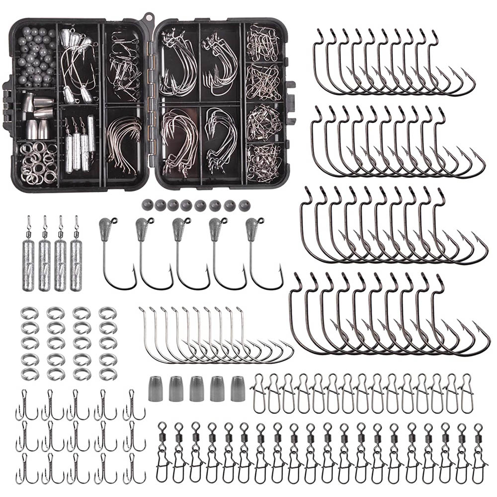 166 pièces boîte de matériel d - Fishing Hook Jig avis et prix