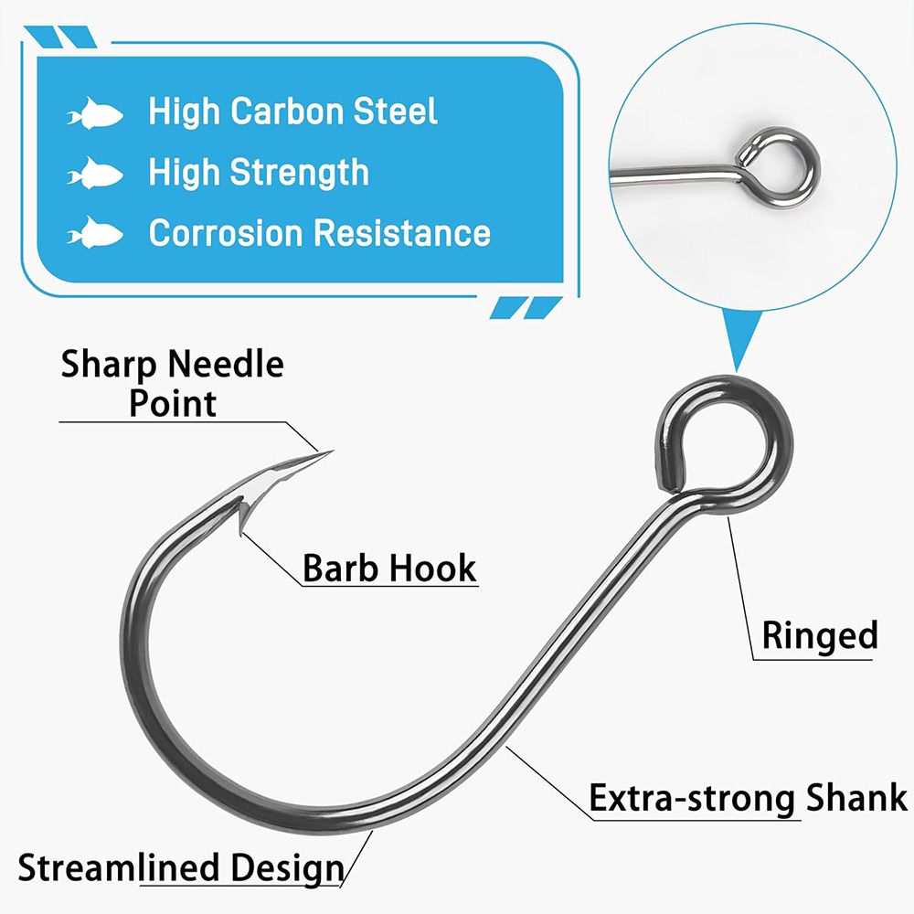 70 pièces crochets simples de  - Fishing Hook Assortment avis et prix