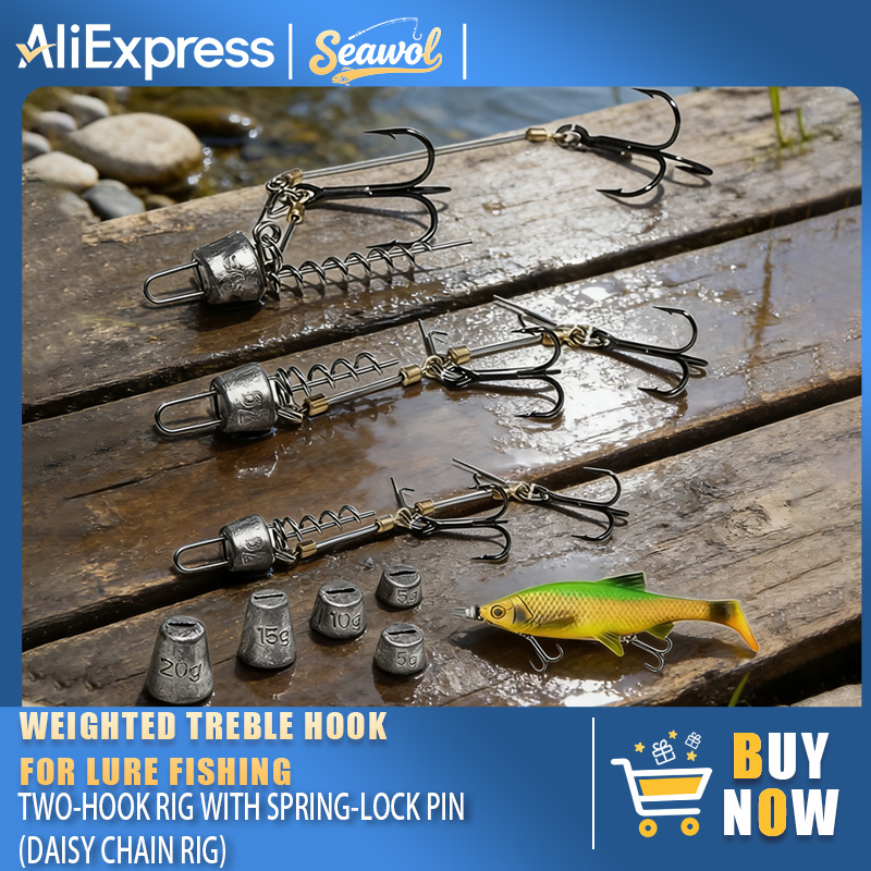 Hameçons de pêche avec bascule - Fishing Hook Treble avis et prix