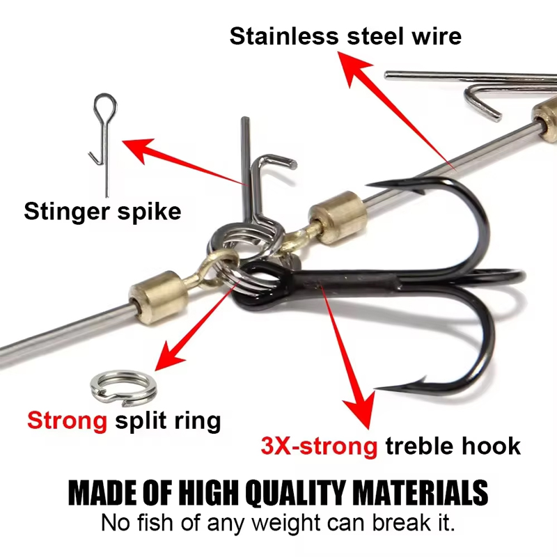 Hameçons de pêche avec bascule - Fishing Hook Treble avis et prix