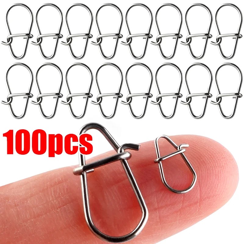 100 attaches rapides en acier  - Fishing Hook Stainless Steel avis et prix