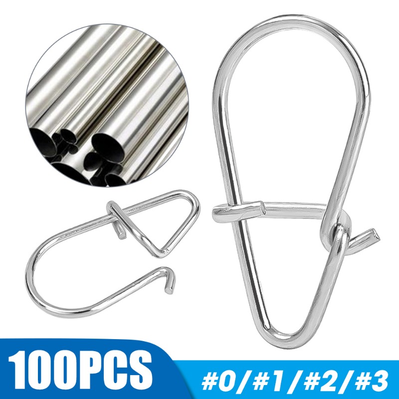 100 attaches rapides en acier  - Fishing Hook Stainless Steel avis et prix