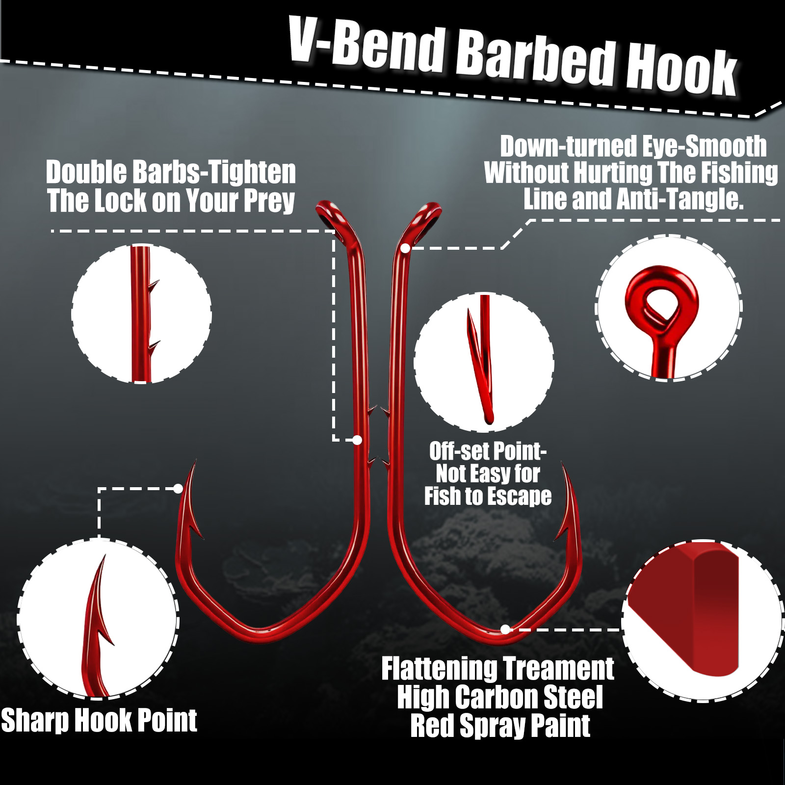 Hameçon Baitholder 9KM, 50-100 - Fishing Hook Offset avis et prix